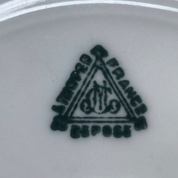 Antique Limoges Hand-Painted Cabinet Plate, Acorns & Oak Leaves, Signed c. 1900 - Picture 8 of 9